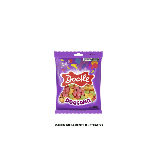 BALA - DOCILE - 500g GOMA MINI SINO SORTIDO